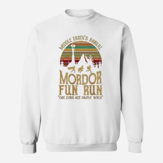 Middle Earths Annual Mordor Fun Run One Does Not Simply Walk Sweat Shirt - Seseable