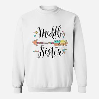Middle Sister Dots, sister presents Sweat Shirt - Seseable