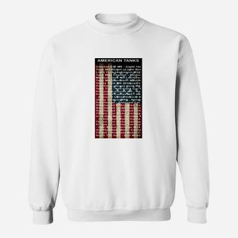 Militär-Panzer Sweatshirt im US-Flaggen-Design, Themenbekleidung - Seseable