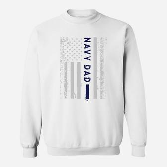 Military United States Proud Navy Dad Flag s Sweat Shirt - Seseable