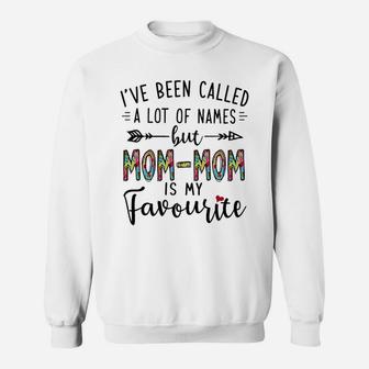 Mom Mom Is My Favourite Name Sweat Shirt - Seseable