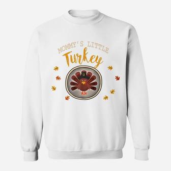 Mommy Turkey Family Matching Cool Thanksgiving Sweat Shirt - Seseable