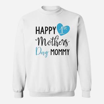 Mothers Day Baby Onesies Happy 1st Mothers Day Mommy Cute Baby Sweat Shirt - Seseable