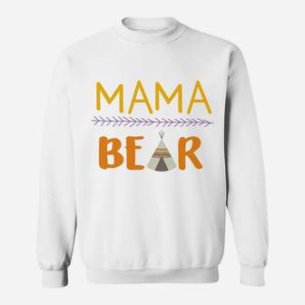 Mothers Day Mama Bear Camping s Mommy Women Gifts Sweat Shirt - Seseable