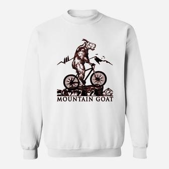 Mountain Biking Gift For Goat Riding Graphic Design Sweat Shirt - Seseable