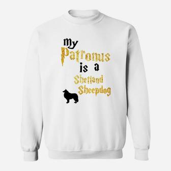 My Patronus Is A Shetland Sheepdog Shetland Sheepdog Sweat Shirt - Seseable