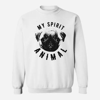 My Spirit Animal Pug Sweat Shirt - Seseable
