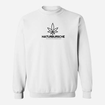 Naturbursche Marihuana-Blatt Sweatshirt, Klassisches Design - Seseable