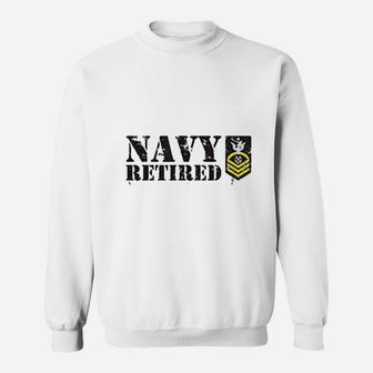 Navy Retired Sweat Shirt - Seseable