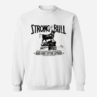 Next Level Strong Like Bull Powerlifting Blend Sweatshirt - Seseable