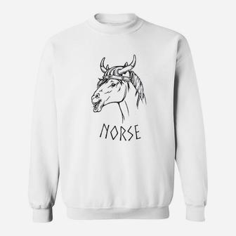 Norse Norwegian Scaninavian Horse Pun Dad Joke Norway Sweat Shirt - Seseable