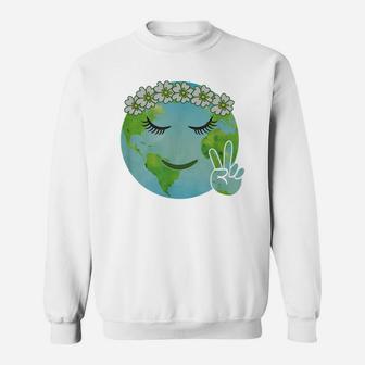 Official Flower Crown Mother Earth Sweat Shirt - Seseable
