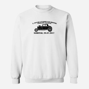 Oldtimer-Treffen Sweatshirt 2017, weißes Event-Design für Samstag - Seseable