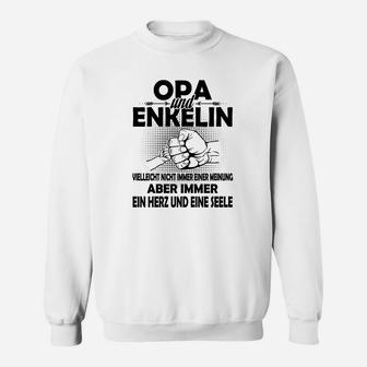 Opa und Enkelin Herz & Seele Sweatshirt, Familienbindung Tee - Seseable