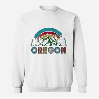Oregon Mountains Outdoor Camping Hiking Gift Sweat Shirt - Seseable