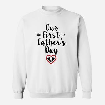 Our First Fathers Day Sweat Shirt - Seseable