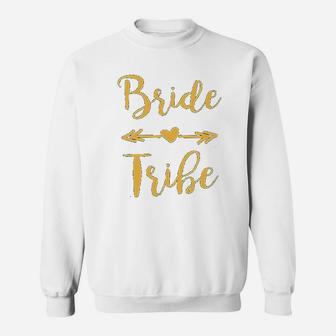 P&b Wedding Bridal Party Gear Bride Tribe Sweat Shirt - Seseable