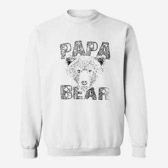 Papa Bear Fathers Day, best christmas gifts for dad Sweat Shirt - Seseable