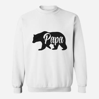 Papa Bear Funny For Dads Gift, dad birthday gifts Sweat Shirt - Seseable