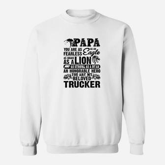 Papa Brave As A Lion, best christmas gifts for dad Sweat Shirt - Seseable