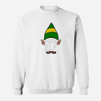Papa Elf Shirt Elf Family Christmas Gift Sweat Shirt - Seseable
