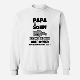 Papa & Sohn Herz und Seele Sweatshirt, Herren Aufdruck Tee - Seseable