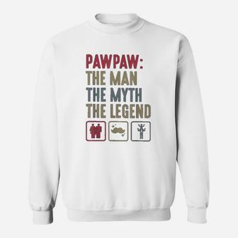 Pawpaw Grandpa Fathers Day, best christmas gifts for dad Sweat Shirt - Seseable