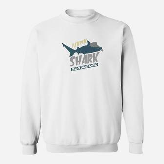 Pawpaw Shark Doo Doo Funny Grandpa Men Fathers Day Gift Premium Sweat Shirt - Seseable