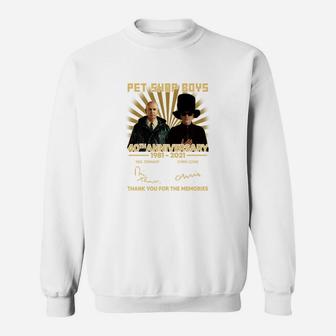 Pet Shop Boys Jubiläum Sweatshirt, Limitierte Edition Gedenk-Design - Seseable