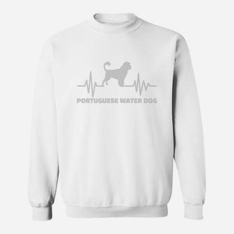 Portuguese Water Dog Heartbeat Sweat Shirt - Seseable