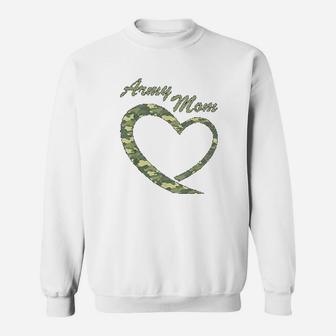Proud Army Mom Gift Military Mother Camouflage Apparel Sweat Shirt - Seseable
