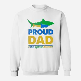 Proud Daddy Shark, best christmas gifts for dad Sweat Shirt - Seseable