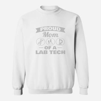 Proud Mom Of A Lab Tech T Shirt Black Women B075p51zpz 1 Sweat Shirt - Seseable