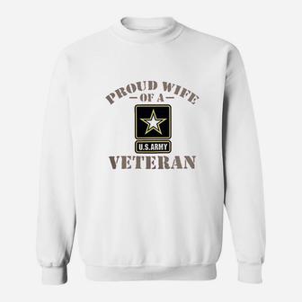 Proud Wife Of A Us Army Sweat Shirt - Seseable