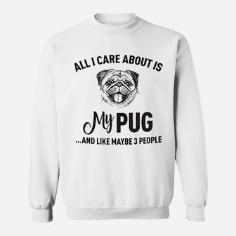 Pug Mom Gifts Mug For Christmas Women Men Dad Decor Lover Sweat Shirt - Seseable