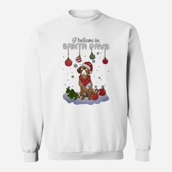 Puggle Santa Paws Classic Dog Christmas Sweat Shirt - Seseable