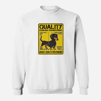 Quality German Engineering Dachshund Dog Funny Sweat Shirt - Seseable