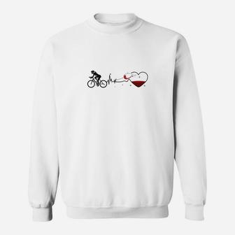 Radfahren Herzsshlag -23 Sweatshirt - Seseable
