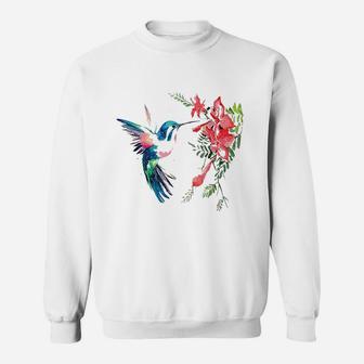 Rainbow Color Hummingbird Funny Bird Lover Sweatshirt | Seseable UK