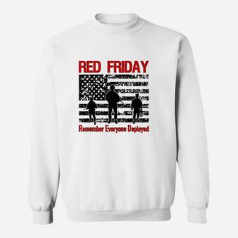 Red Friday Military Flag American Sweat Shirt - Seseable