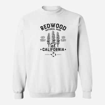 Redwood National Park Vintage California Bear Gifts Sweat Shirt - Seseable