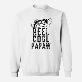 Reel Cool Papaw Fishing Gift Funny Christmas Sweat Shirt - Seseable