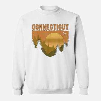 Retro Connecticut Grown Travel Graphic Souvenir State Pride Sweat Shirt - Seseable