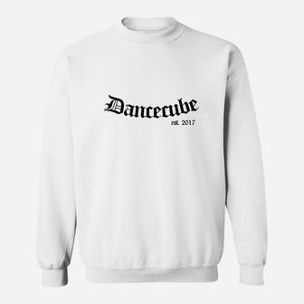 Retro Dancecube Schriftzug Sweatshirt Weiß, Kollektion 2017 - Seseable