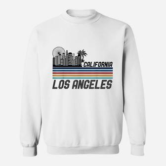 Retro Los Angeles Skyline Vintage 70s Los Angeles Sweat Shirt | Seseable FR