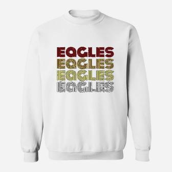 Retro Style Eagles Vintage Colors Sweat Shirt - Seseable
