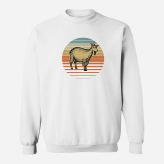 Retro Vintage Goat Farmer For Goat Lover Farming Sweat Shirt - Seseable