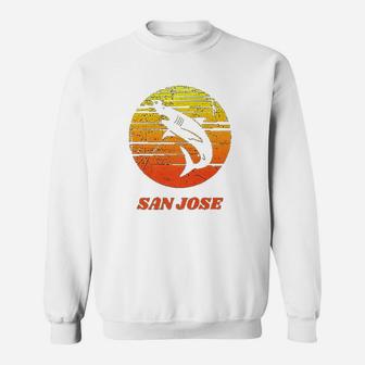 Retro Vintage San Jose Sweat Shirt - Seseable
