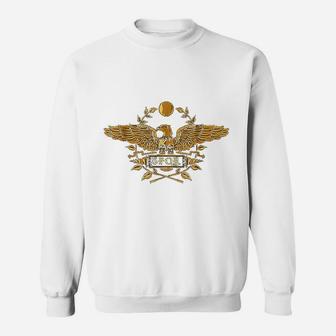 Roman Empire Gold Eagle Vintage History Sweat Shirt - Seseable