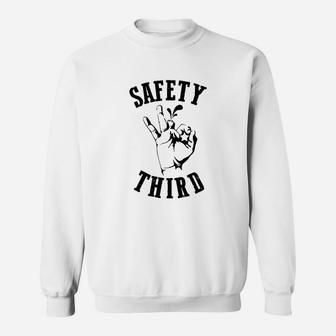 Safety Third Finger Sweat Shirt - Seseable